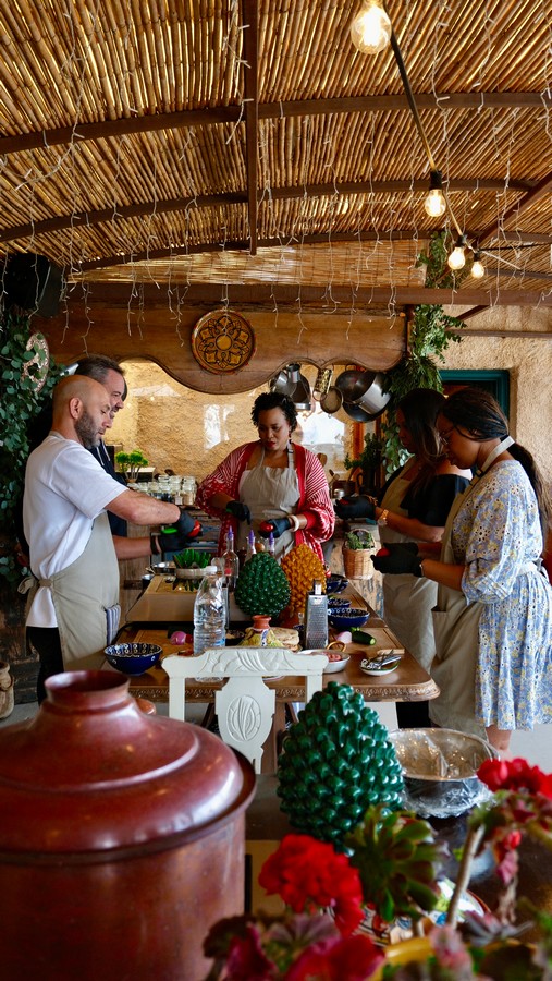 Greek cooking class at Madame Sousou, Santorini