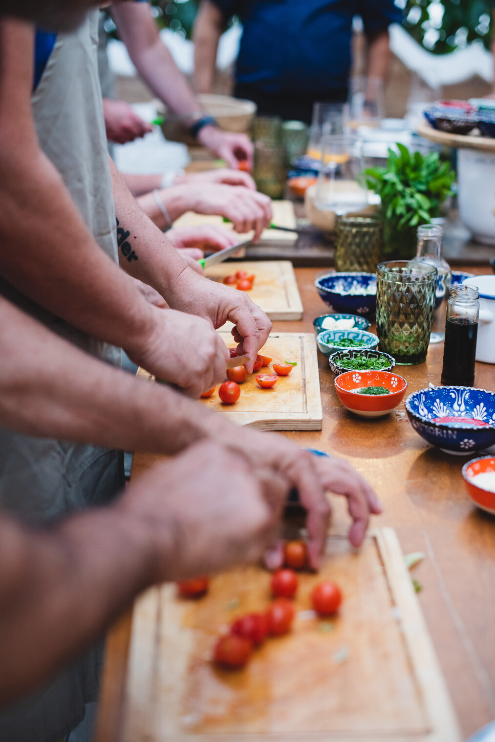 Greek cooking class at Madame Sousou, Santorini