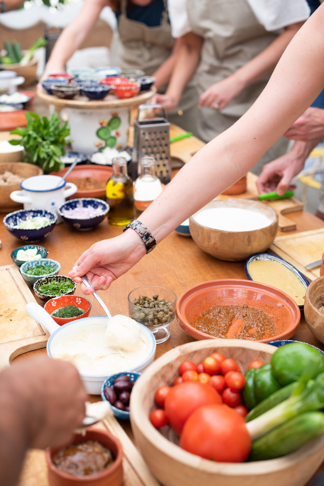 Greek cooking class at Madame Sousou, Santorini
