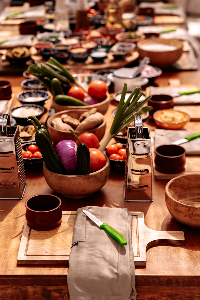 Greek cooking class at Madame Sousou, Santorini