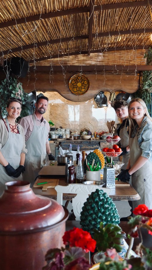 Greek cooking class at Madame Sousou, Santorini