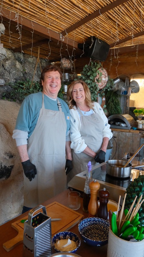 Greek cooking class at Madame Sousou, Santorini