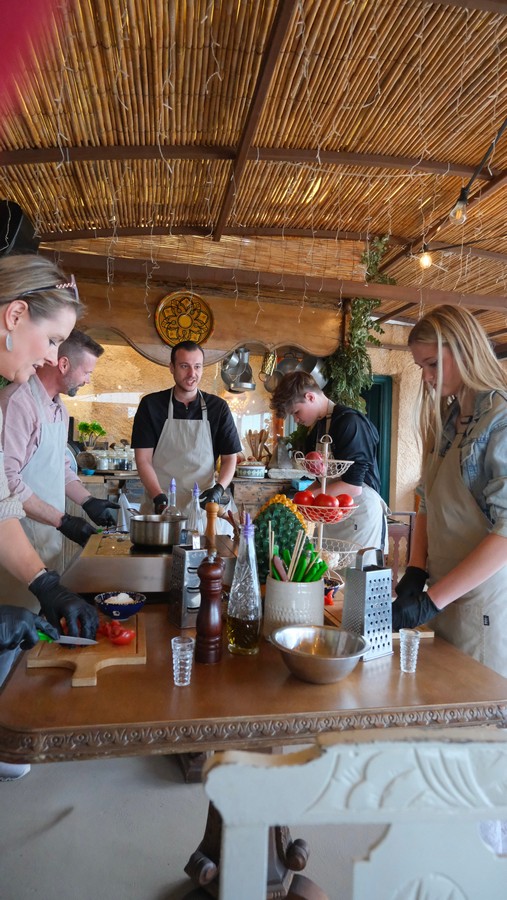 Greek cooking class at Madame Sousou, Santorini