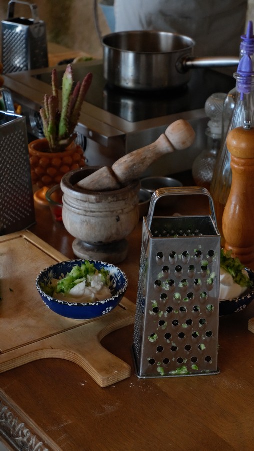 Greek cooking class at Madame Sousou, Santorini