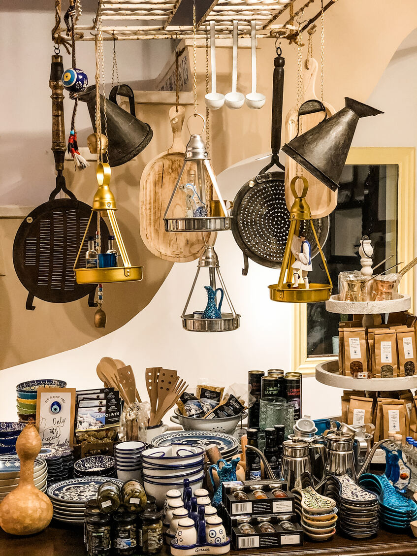 Souvenirs on display