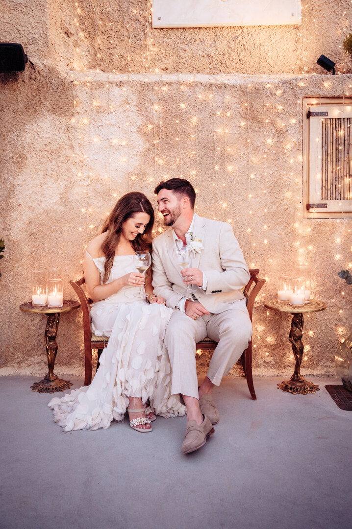 Santorini wedding décor and rentals